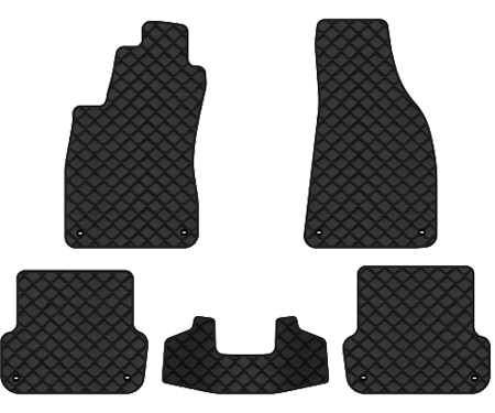 Коврики из экокожи в салон авто EVAtech ECO для A4 (B6) MT Audi 2000-2004 2 поколение Combi EU (AU12375CG5TL8BBB)