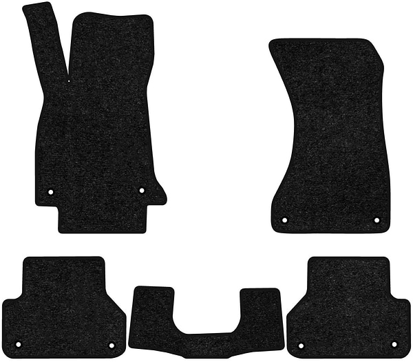 Фото - Коврики ворсовые в салон авто EVAtech Standard для Audi A5 Sportback (F5) 2016 2 поколение Liftback USA черный кант AU12396C5AV8VEB