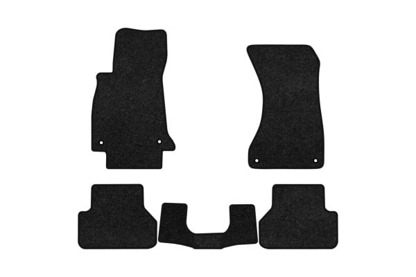 Коврики ворсовые в салон авто EVAtech Premium для Audi A5 Sportback (F5) 2016 2 поколение Liftback USA черный кант AU12396CBB5AV4VPB