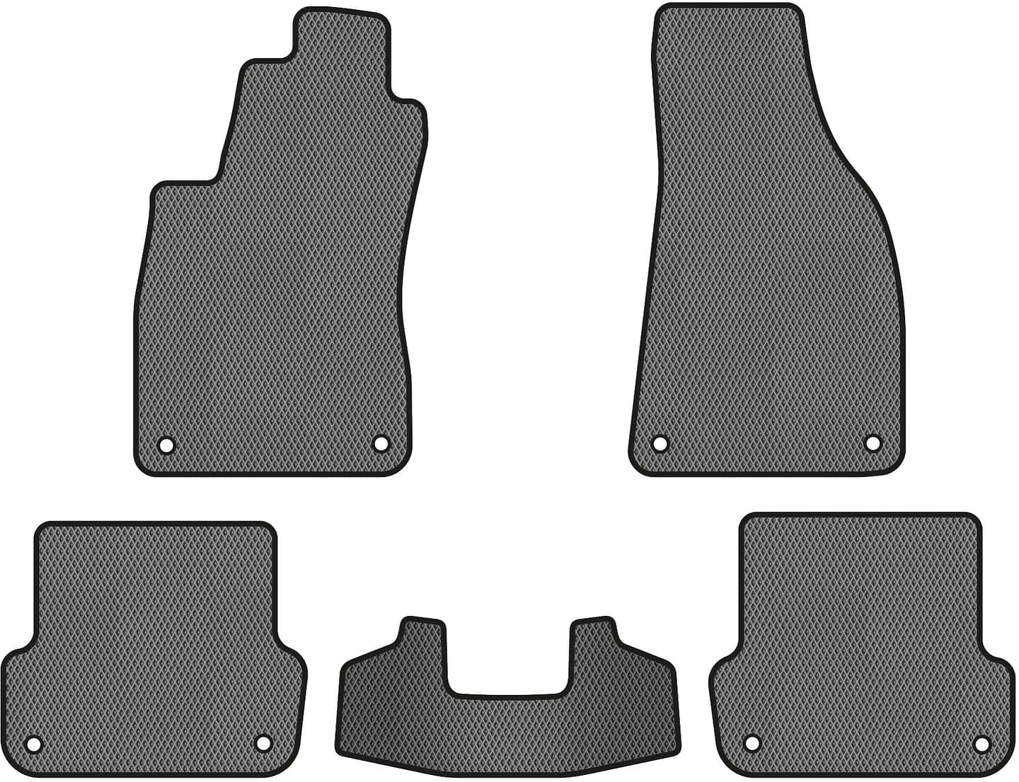 EVA коврики в салон авто EVAtech для A4 (B6) MT Audi 2000-2004 2 поколение Combi EU (AU1410CG5AV8RGB)