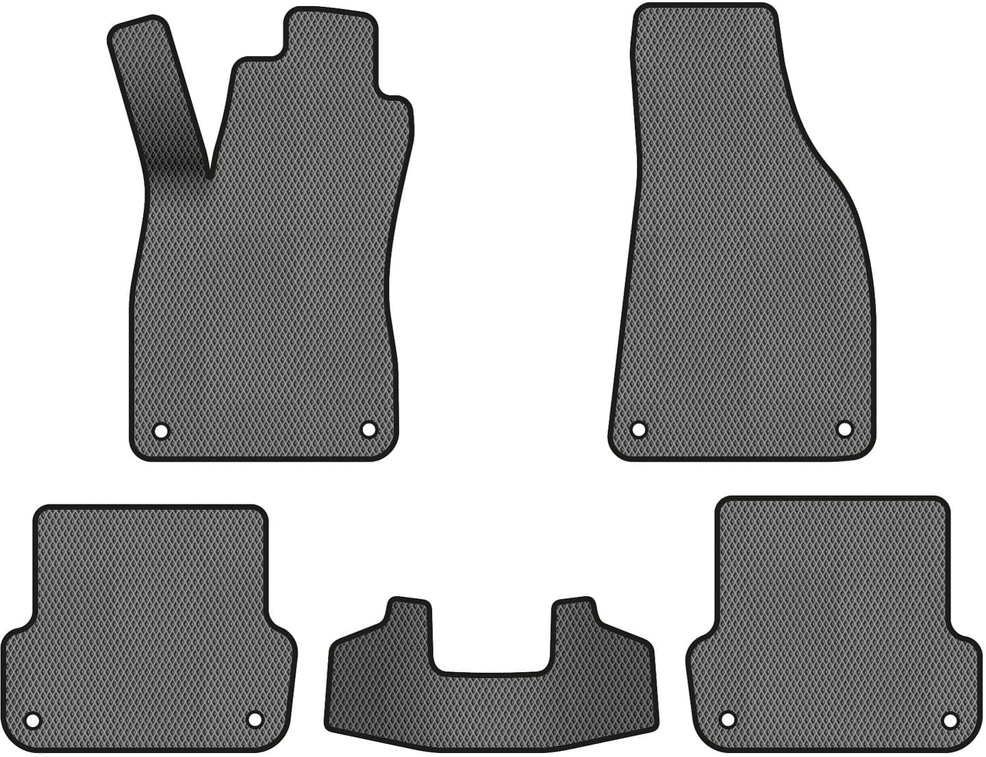 EVA коврики в салон авто EVAtech для A4 (B6) MT Audi 2000-2004 2 поколение Combi EU (AU1410CV5AV8RGB)