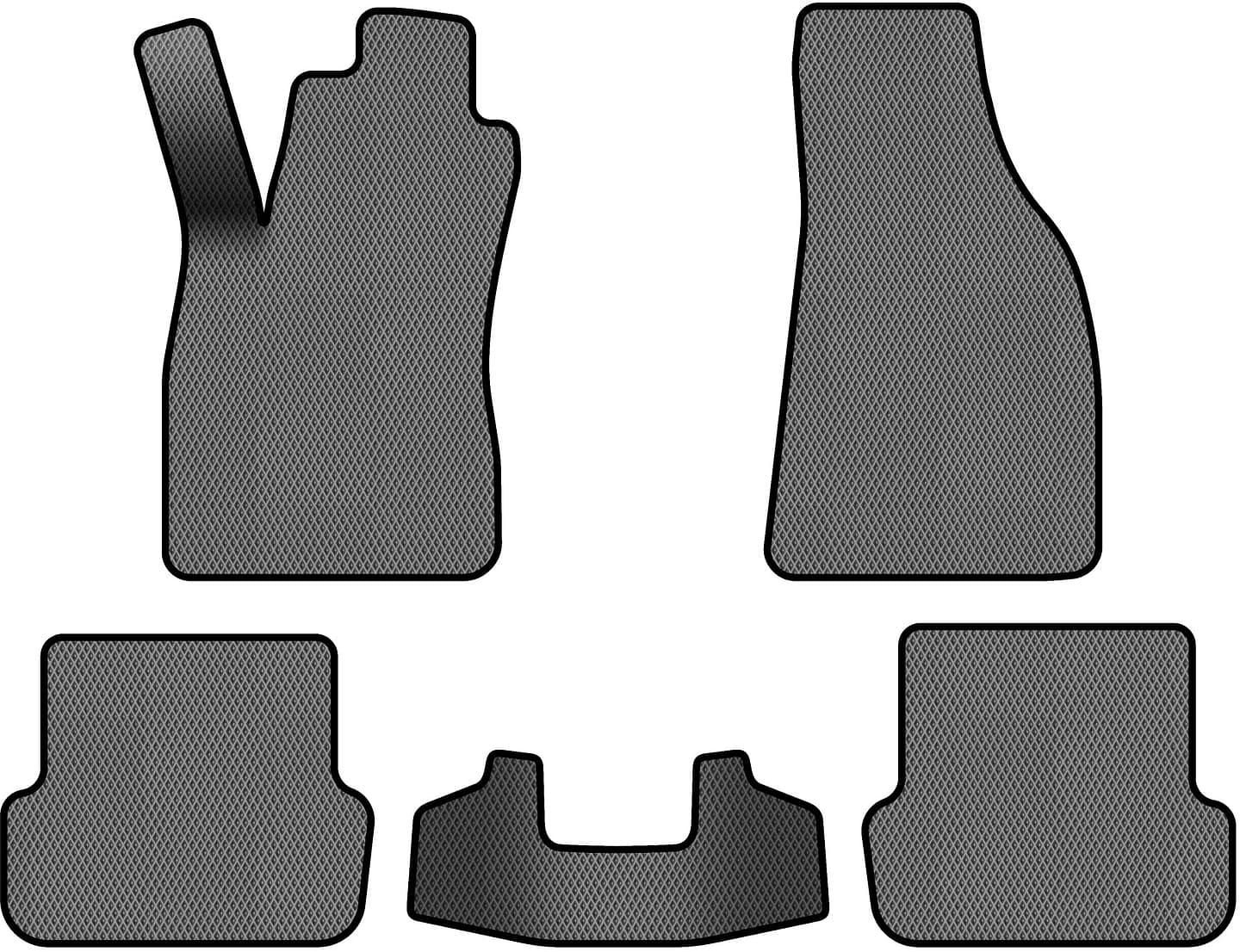 EVA коврики в салон авто EVAtech для A4 (B6) MT Audi 2000-2004 2 поколение Combi EU (AU1410CV5RGB)