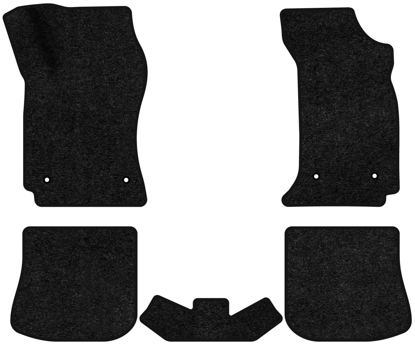 Коврики ворсовые в салон авто EVAtech Standard для Audi A4 (B5) 1994-1999 1 поколение Combi EU черный кант AU14120CE5TL4VEB