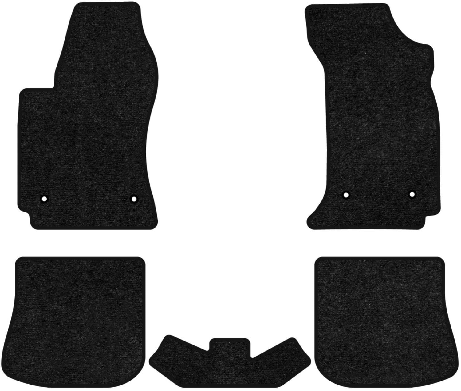 Коврики ворсовые в салон авто EVAtech Standard для Audi A4 (B5) 1994-1999 1 поколение Combi EU черный кант AU14120CG5TL4VEB