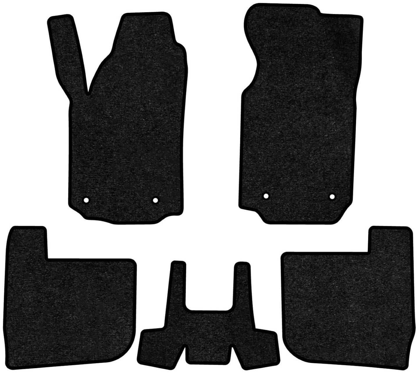 Коврики ворсовые в салон авто EVAtech Standard для Audi A6 (C4) 1994-1997 1 поколение Combi EU черный кант AU1415C5AV4VEB