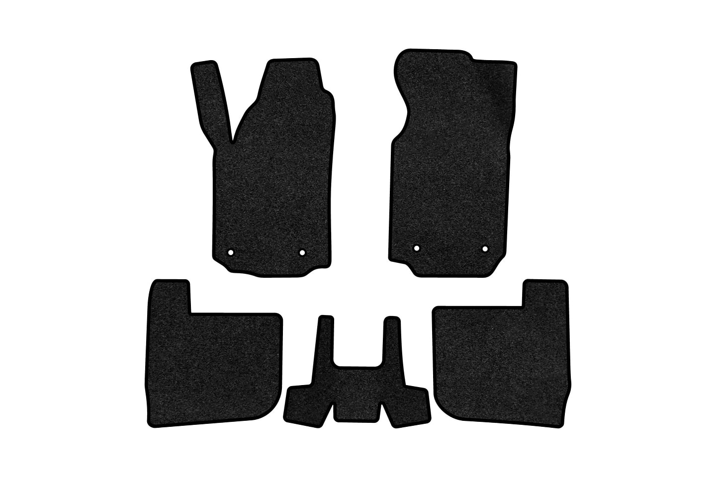 Коврики ворсовые в салон авто EVAtech Premium для Audi A6 (C4) 1994-1997 1 поколение Combi EU черный кант AU1415C5AV4VPB