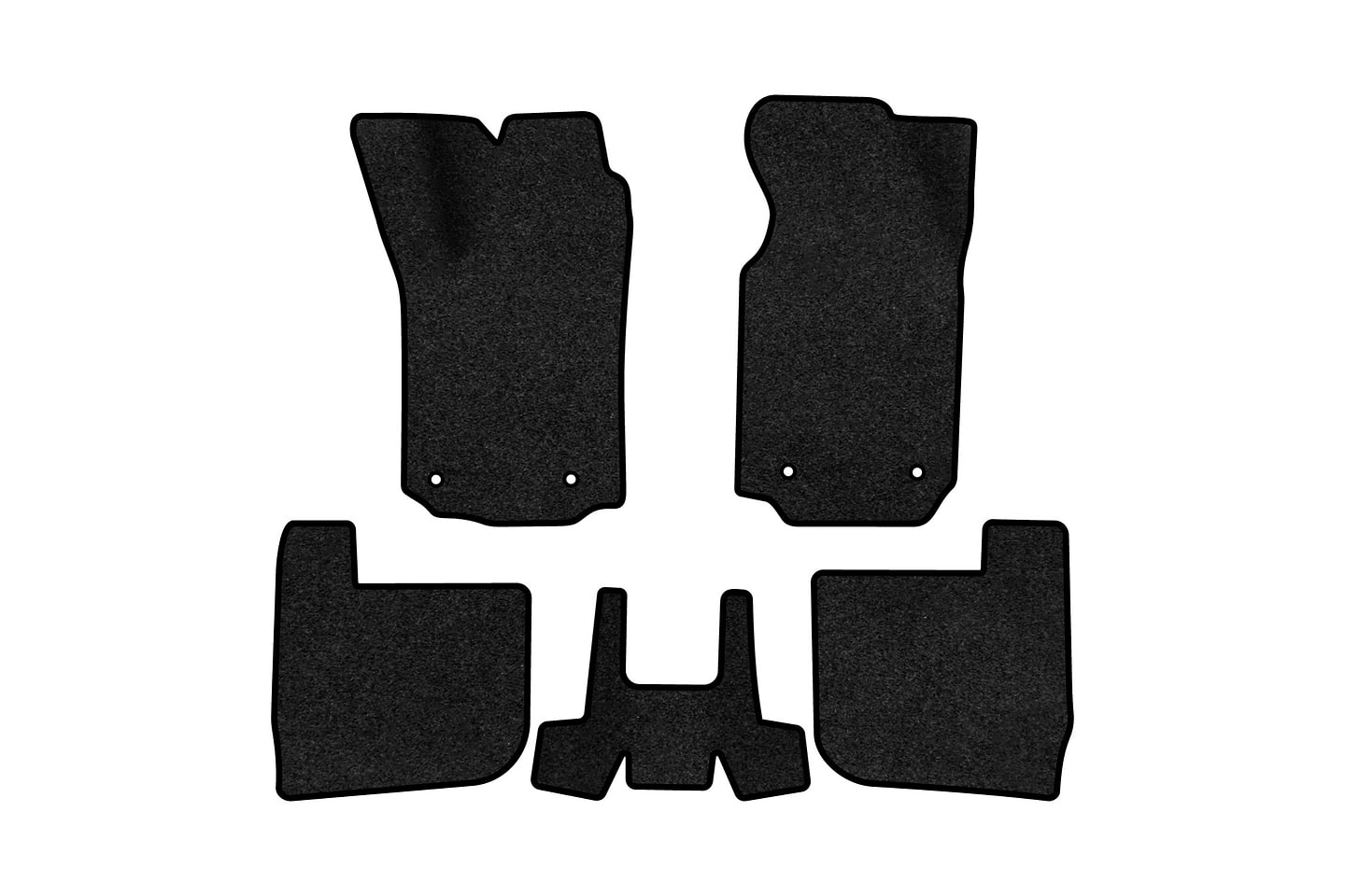 Коврики ворсовые в салон авто EVAtech Premium для Audi A6 (C4) 1994-1997 1 поколение Combi EU черный кант AU1415CD5AV4VPB