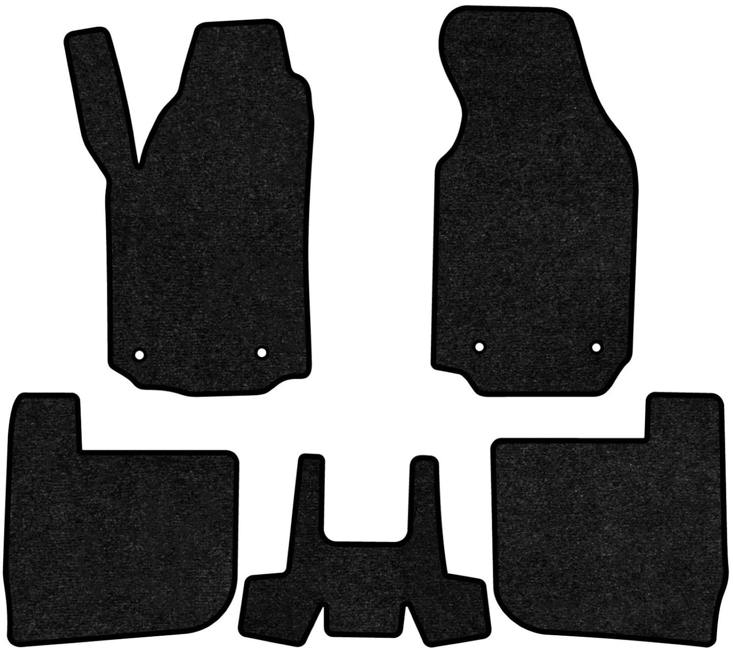 Коврики ворсовые в салон авто EVAtech Standard для Audi A6 (C4) 1994-1997 1 поколение Combi EU черный кант AU1415CV5AV4VEB