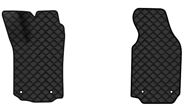 Фото - Коврики из экокожи в салон авто передние EVAtech ECO для A6 (C4) Audi 1994-1997 1 поколение Sedan EU AU1416AE2AV4BBB