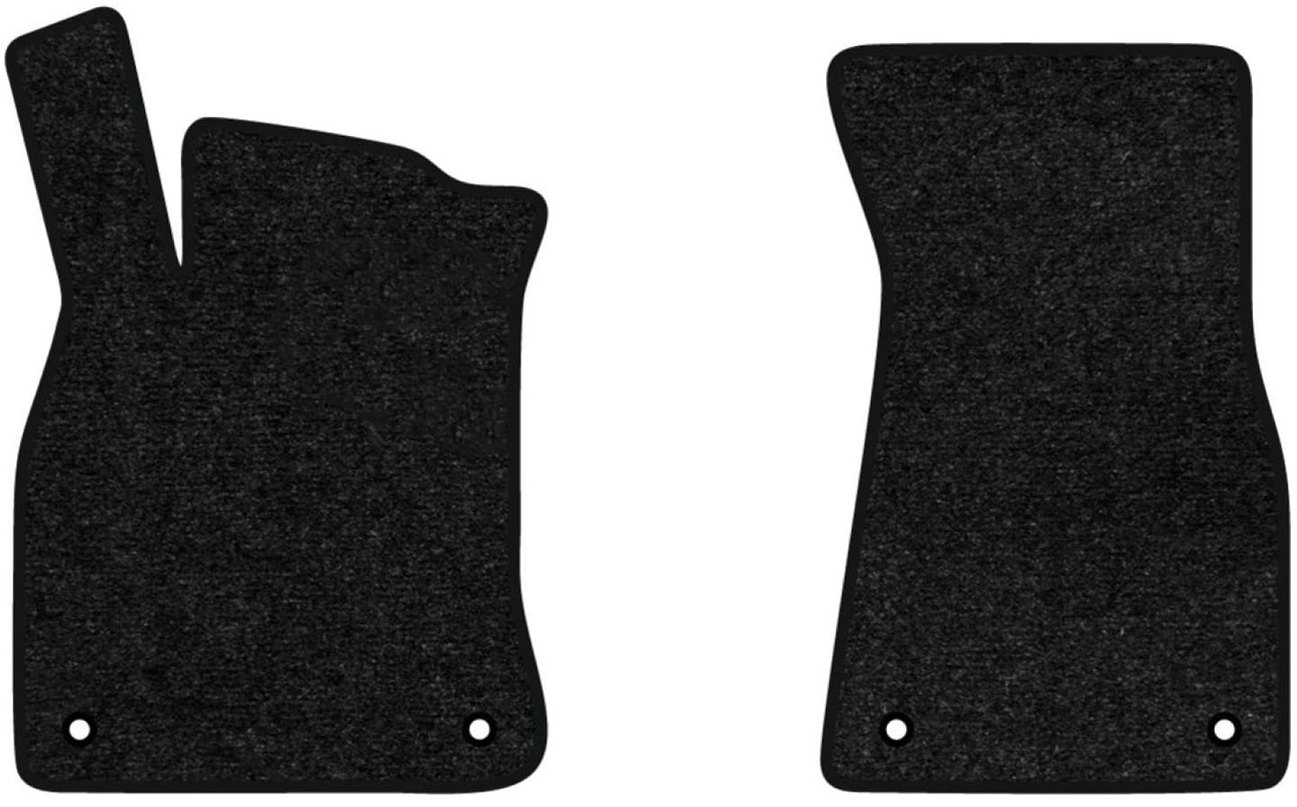 Килимки ворсові в салон авто EVAtech Standard для Audi A6 (C8) (4 clips) 2018 5 покоління Sedan EU чорний кант AU21630A2AV4VEB