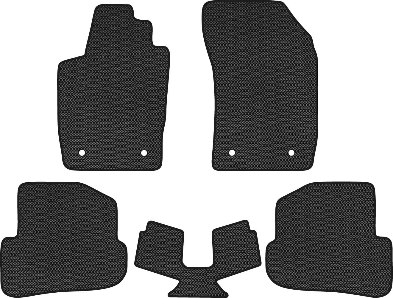 EVA коврики в салон авто EVAtech для A1 (8X) Audi 2010-2018 1 поколение Htb EU (AU21985CG5AV4RBB)