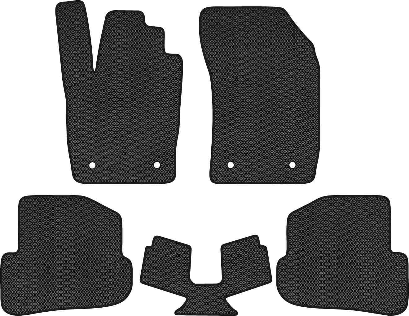 EVA коврики в салон авто EVAtech для A1 (8X) Audi 2010-2018 1 поколение Htb EU (AU21985CV5AV4RBB)