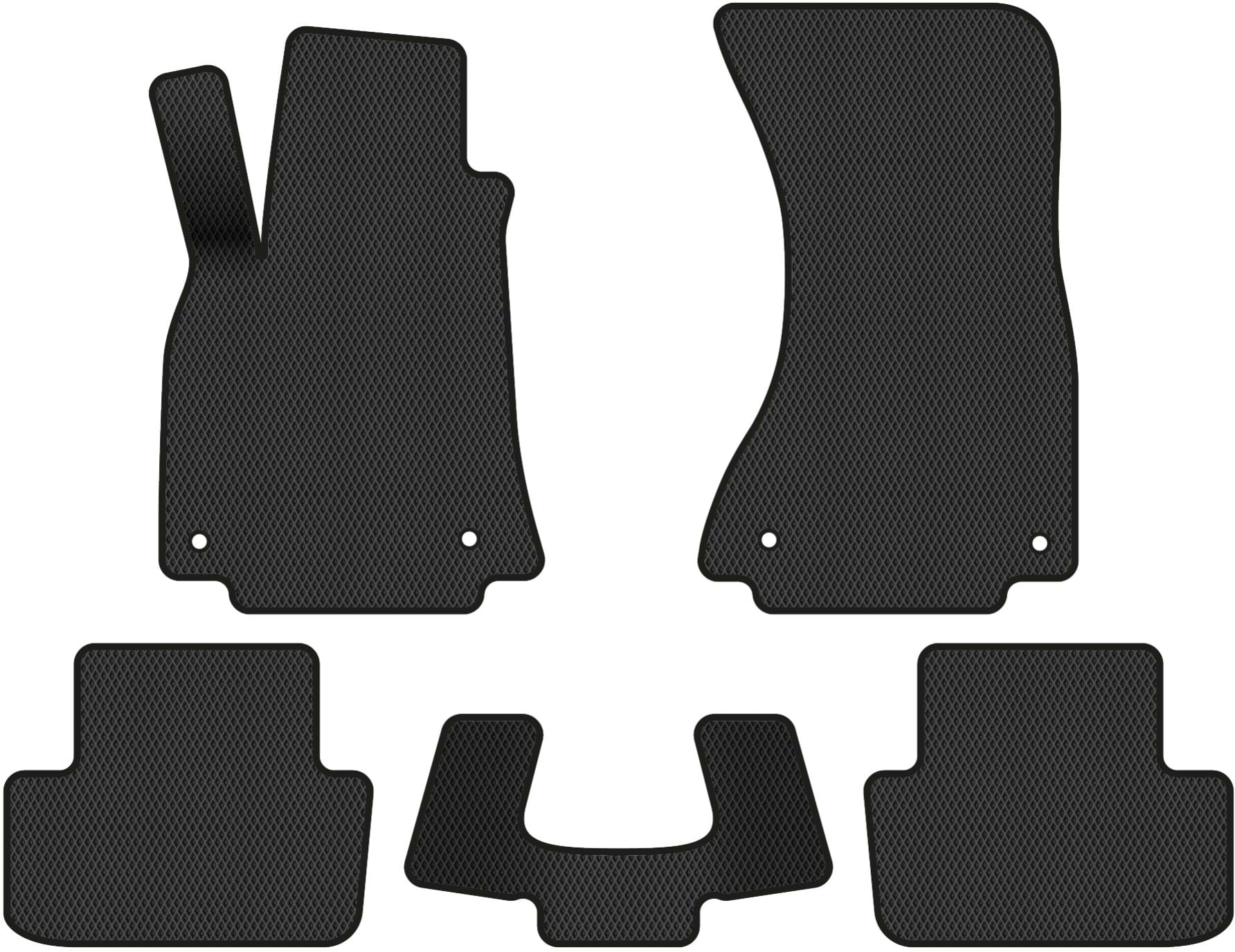 EVA коврики в салон авто EVAtech для A4 (B8) Audi 2008-2011 4 поколение Sedan EU (AU31001C5RBB)