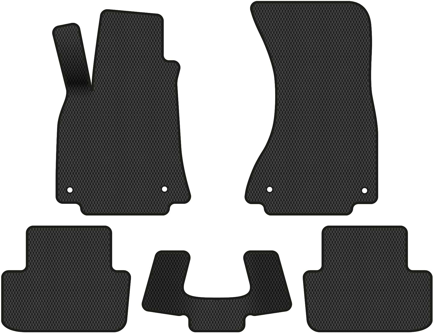 EVA коврики в салон авто EVAtech для A4 (B8) Audi 2008-2011 4 поколение Sedan EU (AU31001C5AV4RBB)