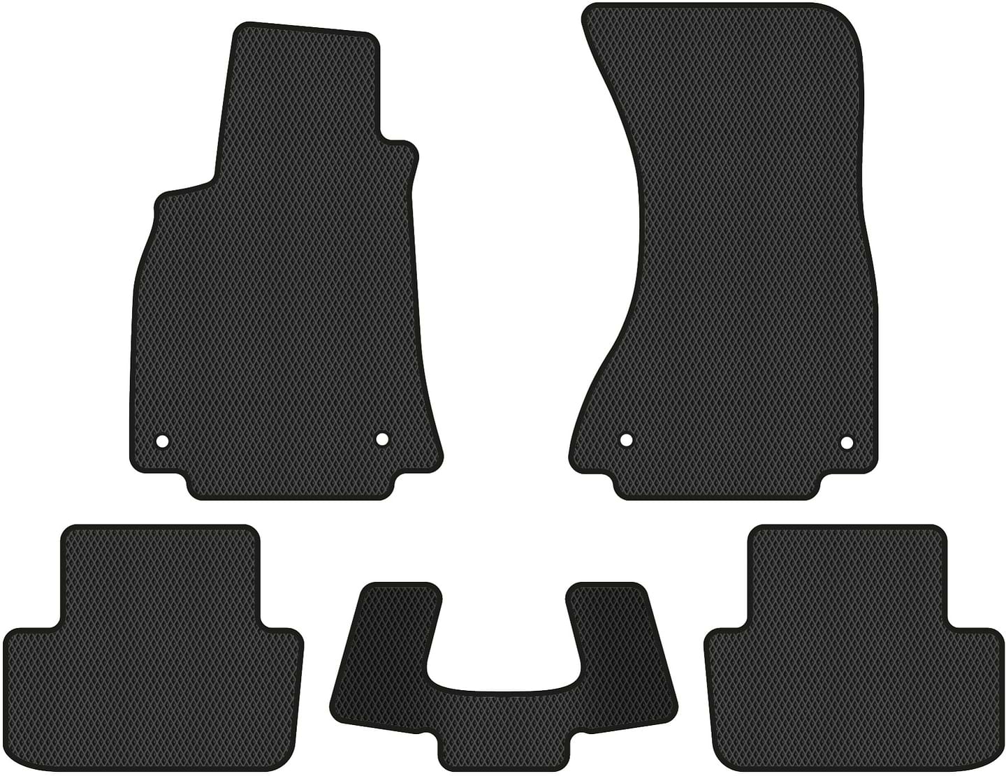 EVA коврики в салон авто EVAtech для A4 (B8) Audi 2008-2011 4 поколение Sedan EU (AU31001CB5AV4RBB)