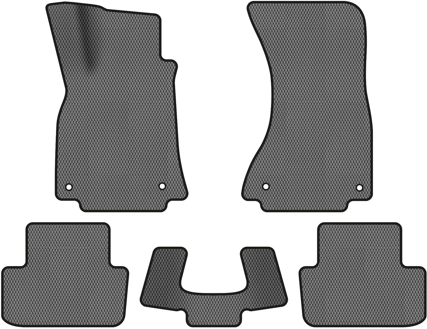 EVA коврики в салон авто EVAtech для A4 (B8) Audi 2008-2011 4 поколение Sedan EU (AU31001CD5AV4RGB)