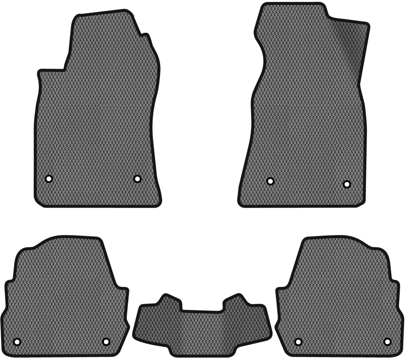 EVA коврики в салон авто EVAtech для A6 (C5) 4WD Restyling Audi 2001-2004 2 поколение Sedan EU (AU31012CBK5AV8RGB)