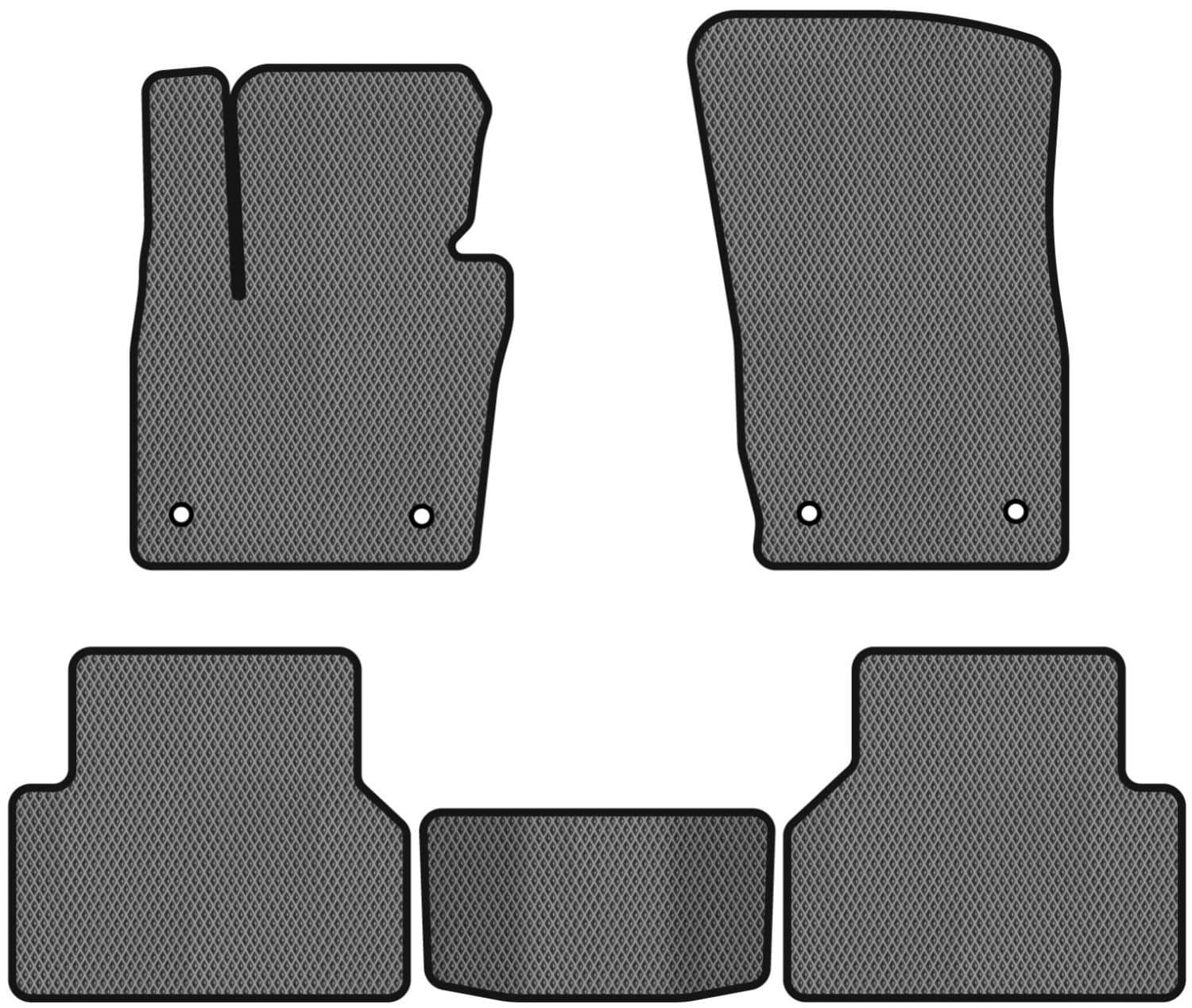 EVA килимки в салон авто EVAtech для Q3 (8U) Audi 2011-2018 1 покоління SUV EU (AU315C5AV4RGB)