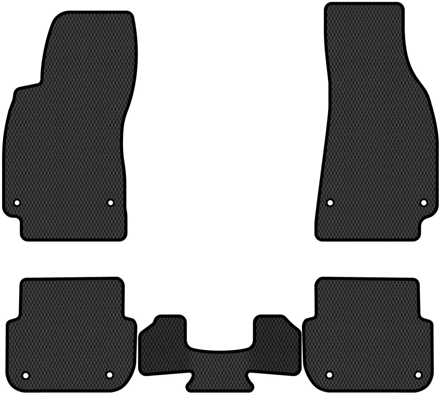 EVA коврики в салон авто EVAtech для A6 (C6) Audi 2004-2008 3 поколение Sedan EU (AU3163CG5RBB)