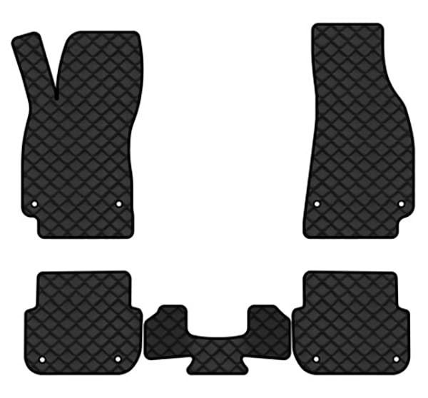 Коврики из экокожи в салон авто EVAtech ECO для A6 (C6) Audi 2004-2008 3 поколение Sedan EU AU3163CV5AV8BBLB