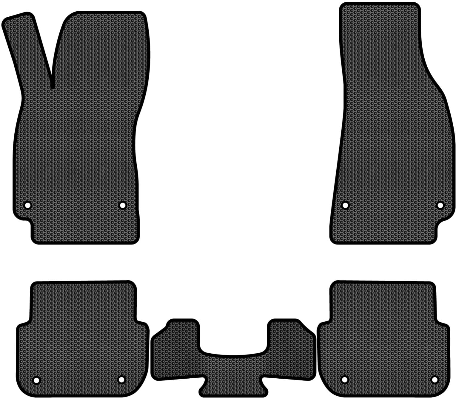 EVA килимки в салон авто EVAtech для A6 (C6) Audi 2004-2008 3 покоління Sedan EU (AU3163CV5AV8SBB)