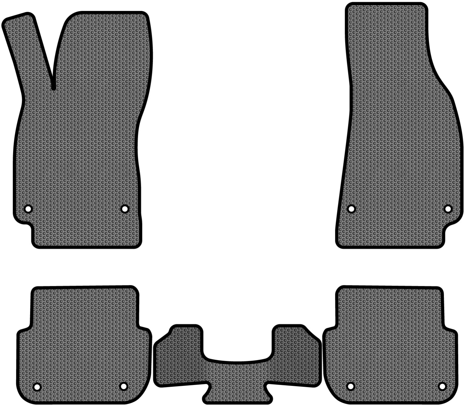 EVA килимки в салон авто EVAtech для A6 (C6) Audi 2004-2008 3 покоління Sedan EU (AU3163CV5AV8SGB)