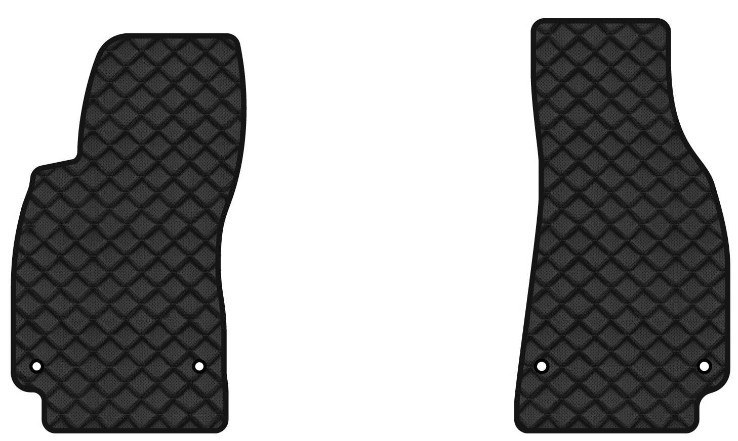 Коврики из экокожи в салон авто передние EVAtech ECO для A6 (C6) Audi 2004-2008 3 поколение Combi EU AU3164AG2AV4BBLB