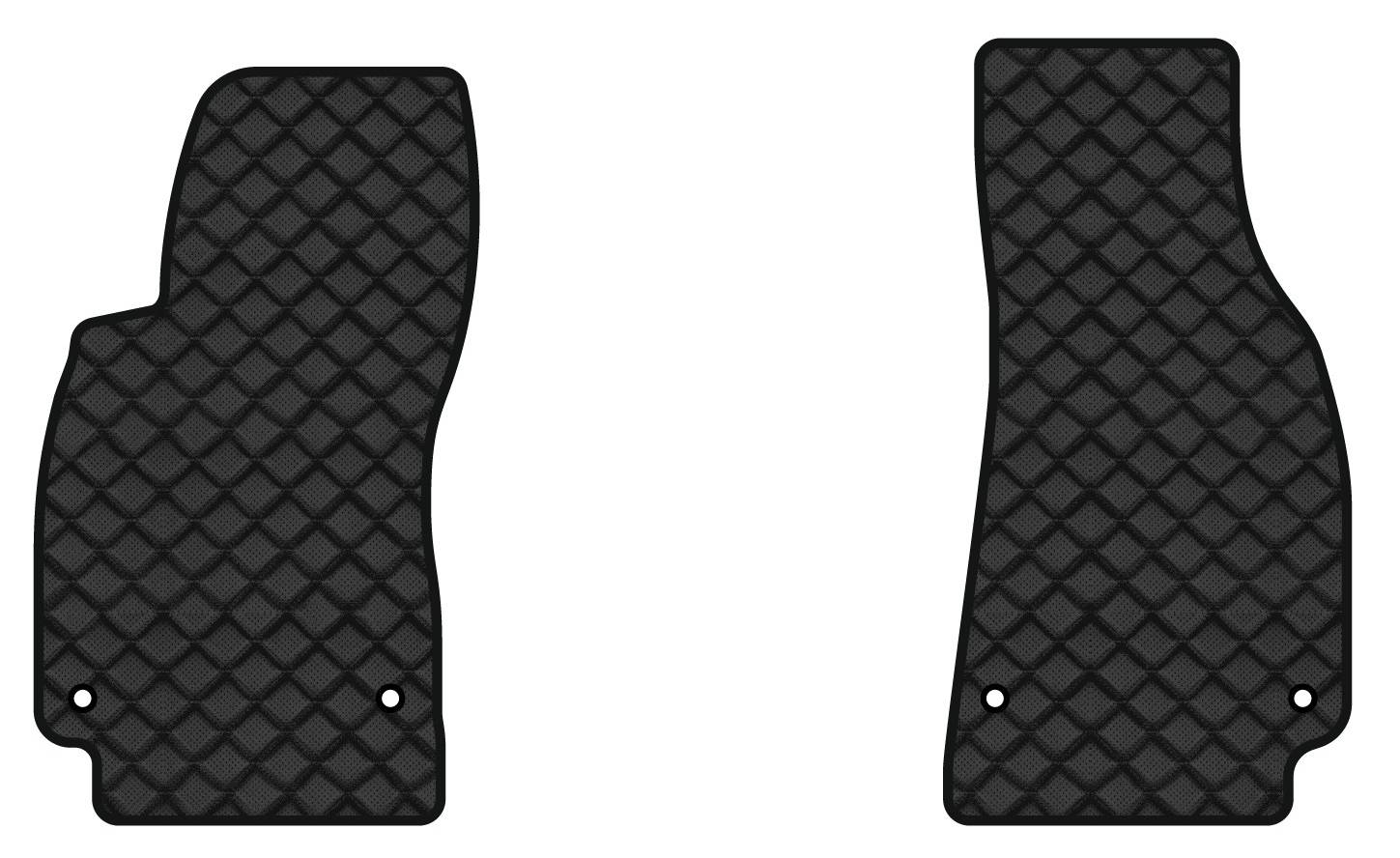 Коврики из экокожи в салон авто передние EVAtech ECO для A6 (C6) Avant Audi 2005-2008 3 поколение Combi EU AU12364AG2AV4BBB