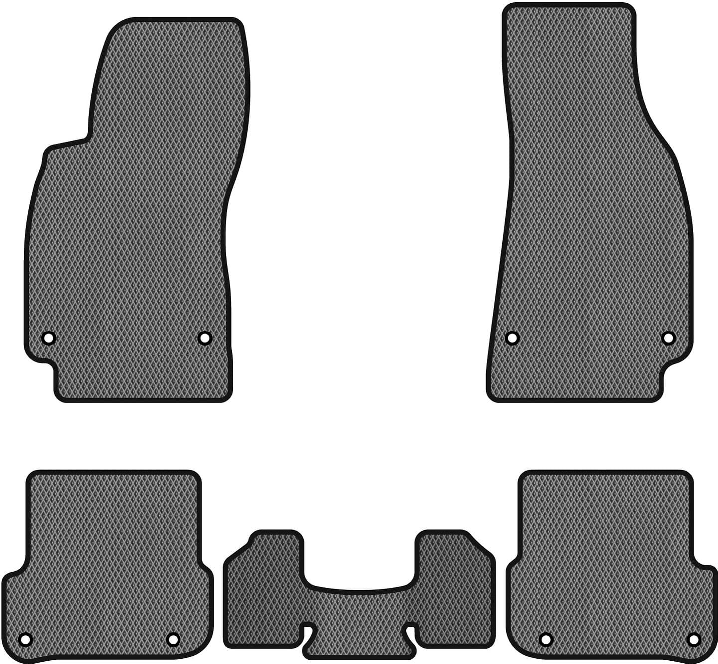 EVA коврики в салон авто EVAtech для A6 (C6) Restyling Audi 2008-2011 3 поколение Combi EU (AU3166CG5AV7RGB)