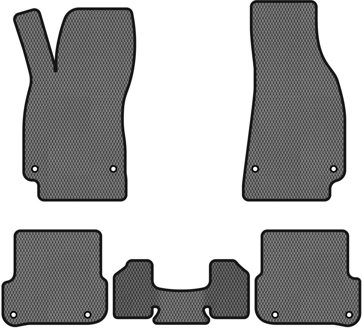 EVA коврики в салон авто EVAtech для A6 (C6) Restyling Audi 2008-2011 3 поколение Combi EU (AU3166CV5AV8RGB)