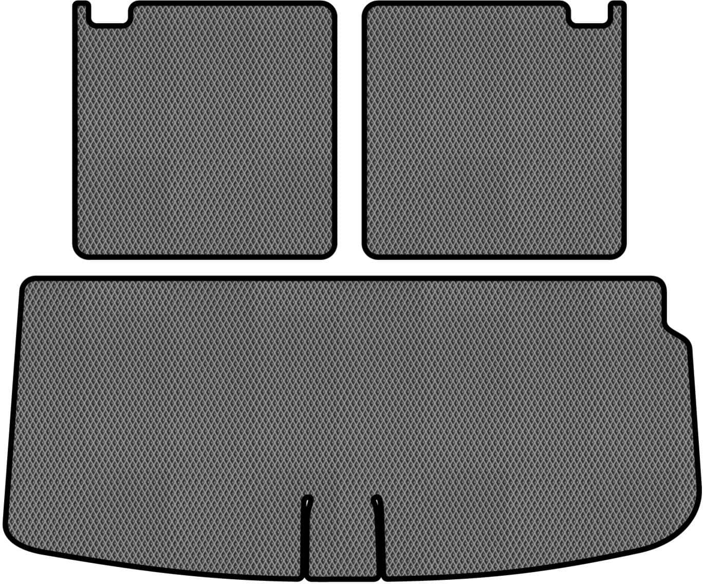 EVA килимок в багажник авто EVAtech для Q7 (4L) 7 seats Audi 2005-2015 1 покоління SUV USA (AU32339BE3RGB)