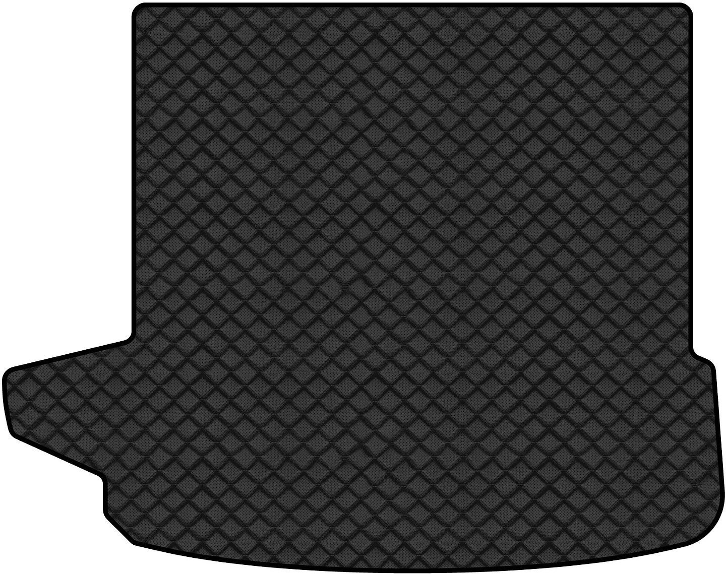 Килимок з екошкіри в багажник авто EVAtech ECO для Q7 (4L) 7 seats Audi 2005-2015 1 покоління SUV USA AU32339BO1BBLB