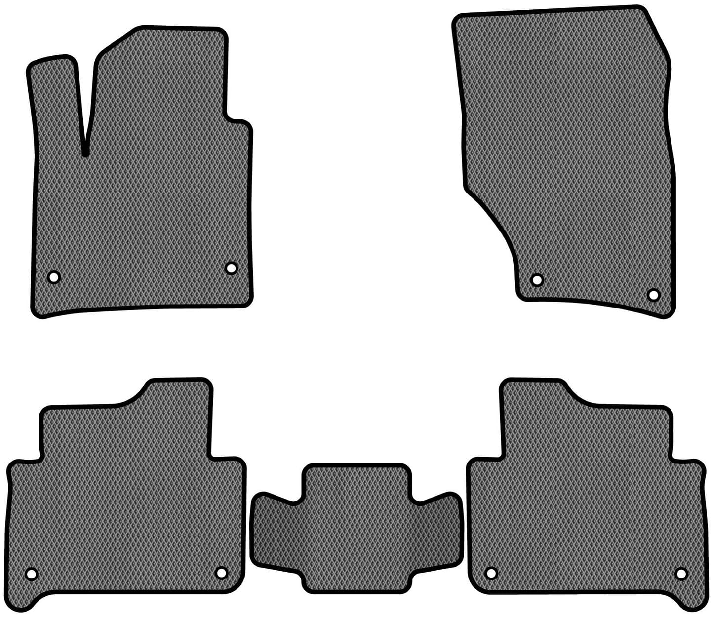 EVA килимки в салон авто EVAtech для Q7 (4L) 7 seats Audi 2005-2015 1 покоління SUV USA (AU32339C5AV8RGB)