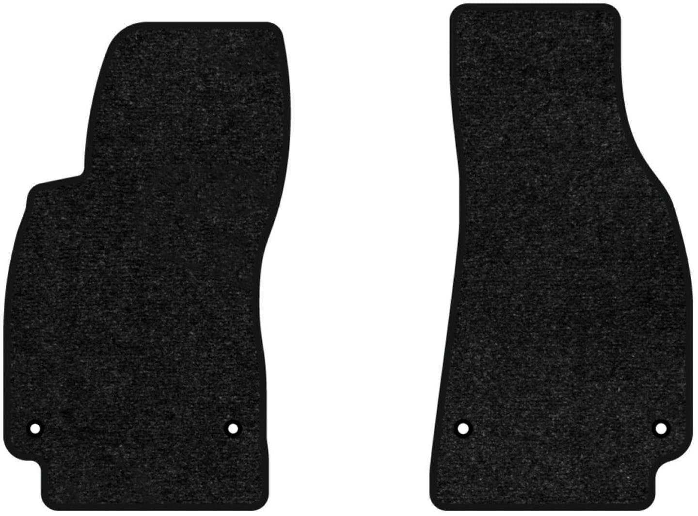 Килимки ворсові в салон авто EVAtech Standard для Audi A6 (C6) (4 clips) 2004-2008 3 покоління Combi EU чорний кант AU32410AG2AV4VEB