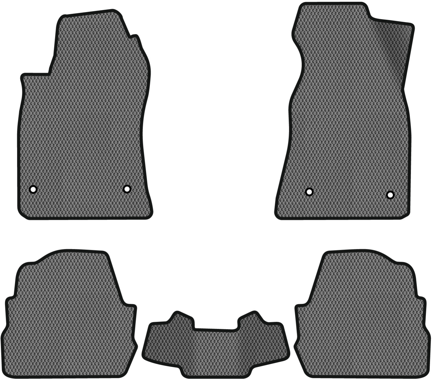 EVA коврики в салон авто EVAtech для A6 (C5) FWD Restyling Audi 2001-2004 2 поколение Combi EU (AU32841CB5AV4RGB)