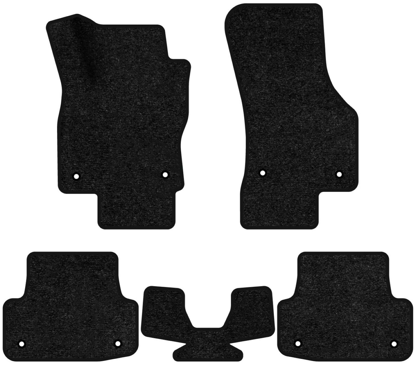 Коврики ворсовые в салон авто EVAtech Standard для Audi A3 (8V) 3-doors 2012-2020 3 поколение Htb USA черный кант AU33257CE5AV8VEB