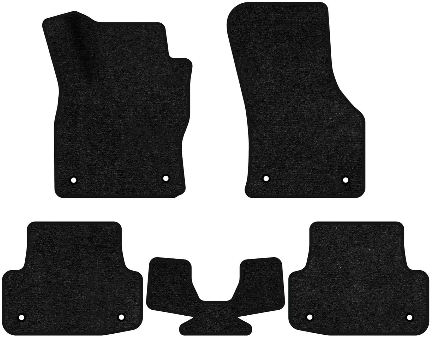 Коврики ворсовые в салон авто EVAtech Standard для Audi A3 (8V) 3-doors 2012-2020 3 поколение Htb USA черный кант AU33257CQ5AV8VEB