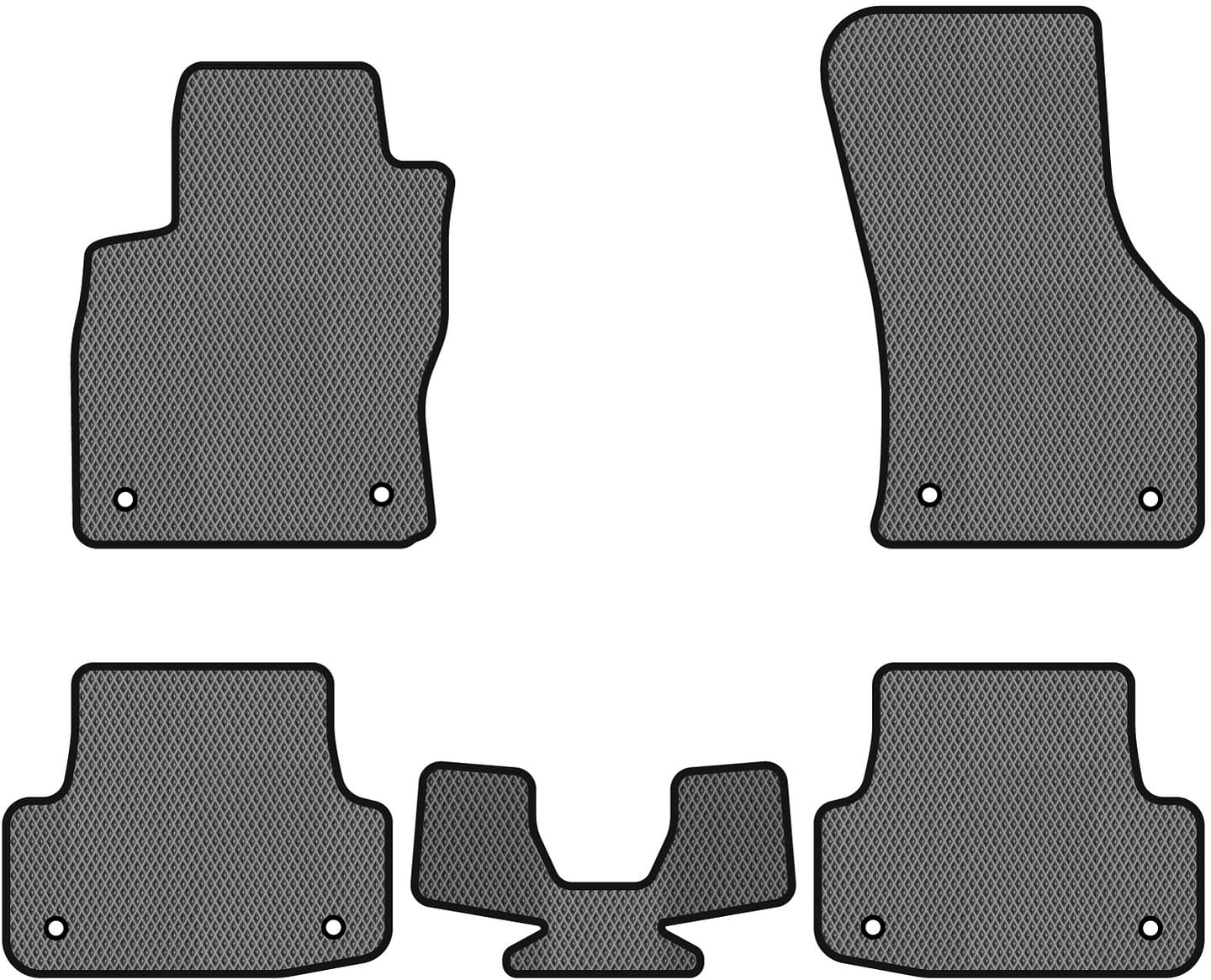 EVA коврики в салон авто EVAtech для A3 (8V) Audi 2012-2020 3 поколение Sedan USA (AU33258CS5AV8RGB)