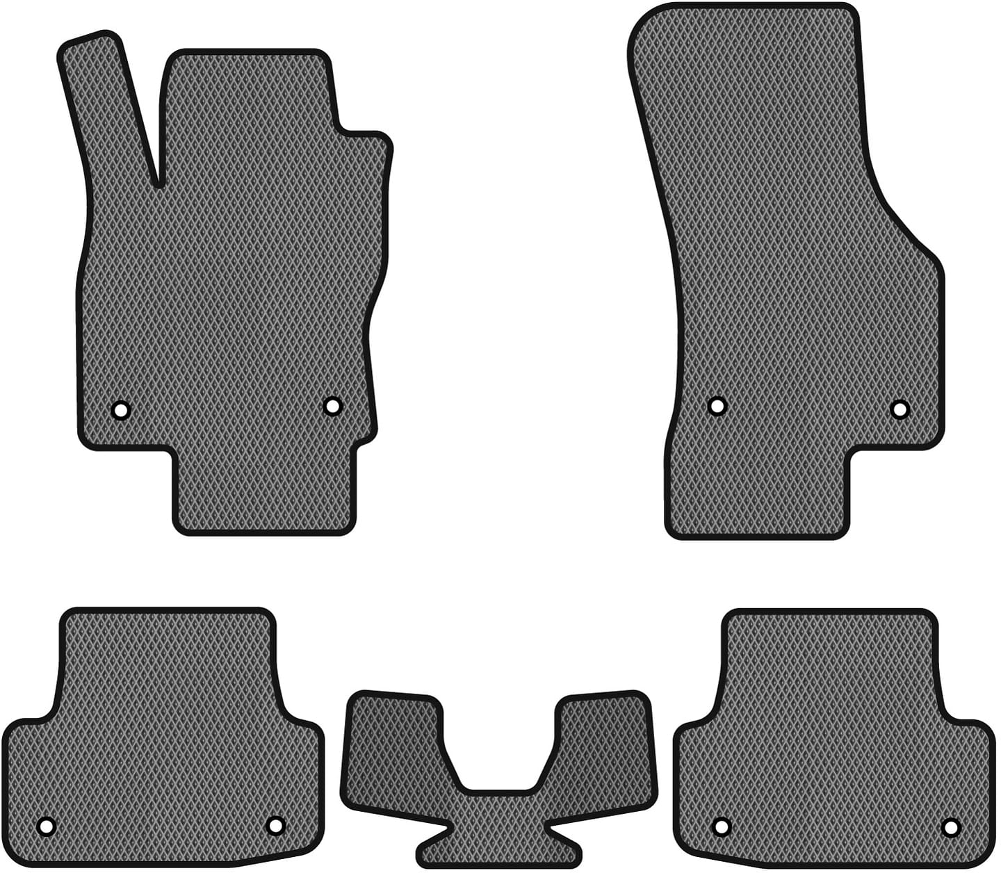 EVA коврики в салон авто EVAtech для A3 (8V) Audi 2012-2020 3 поколение Sedan USA (AU33258CV5AV8RGB)