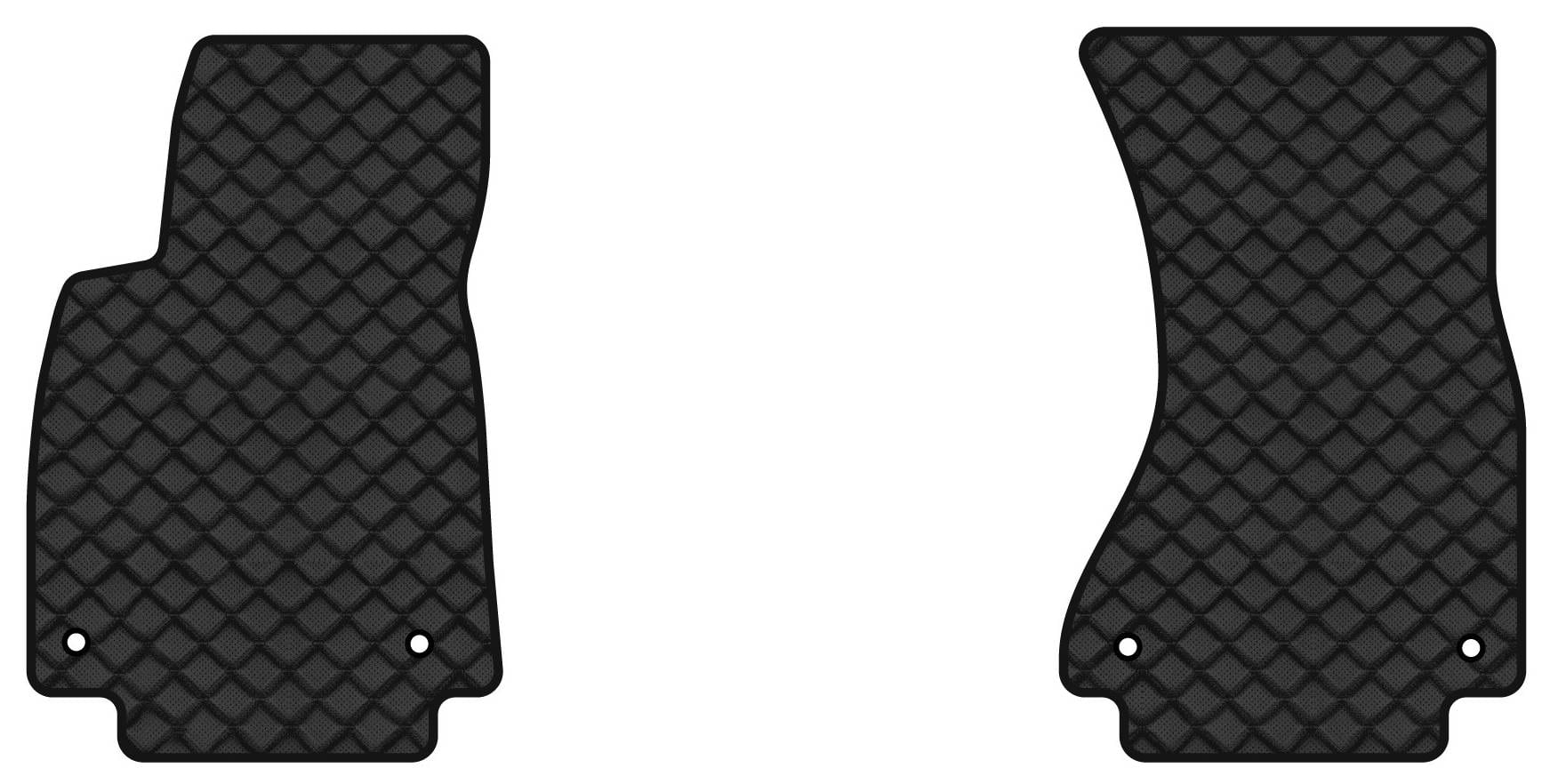 Килимки з екошкіри в салон авто передні EVAtech ECO для A6 (C7) Audi 2011-2017 4 покоління Sedan USA AU33462AB2AV4BBB