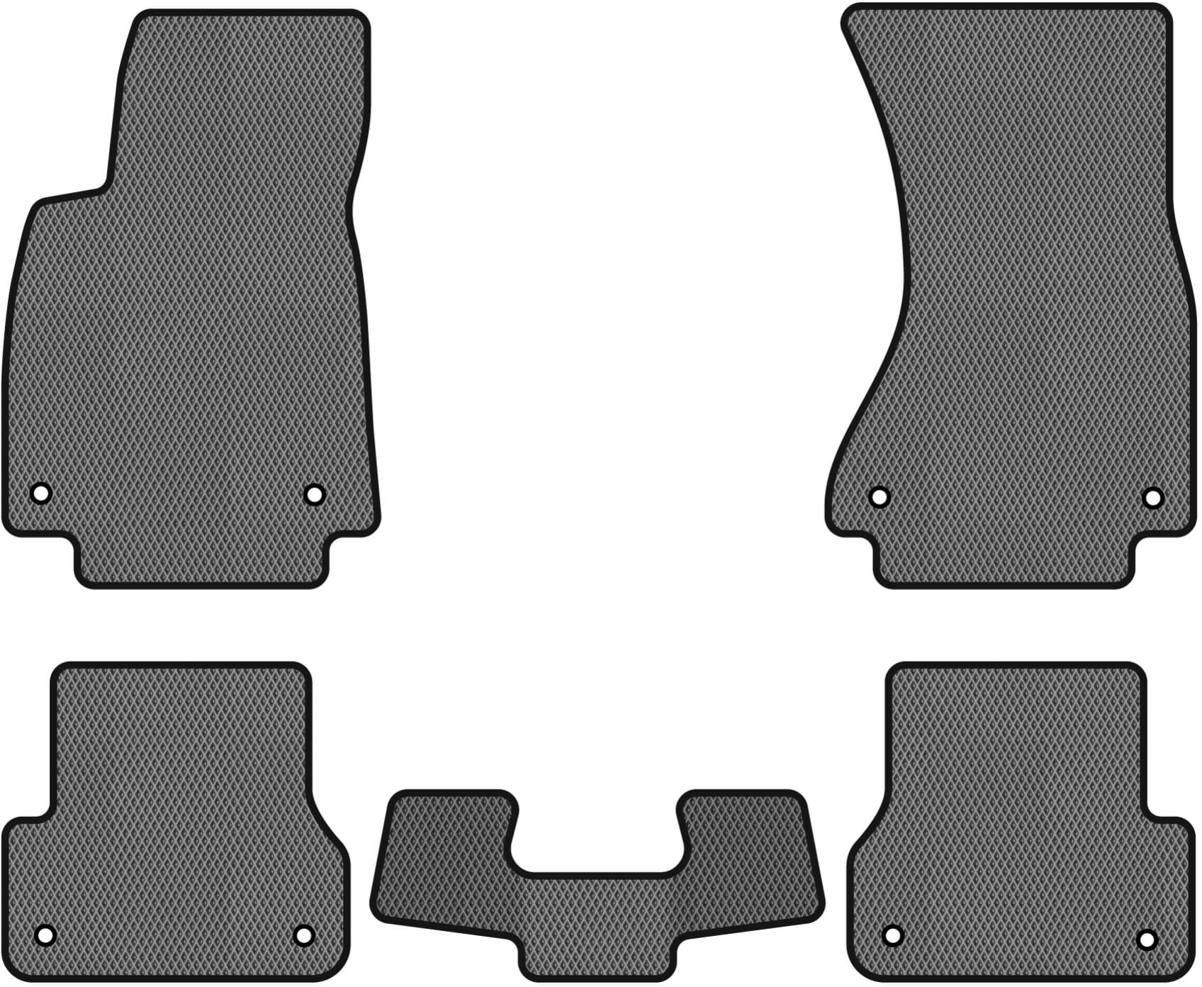 EVA коврики в салон авто EVAtech для A6 (C7) Audi 2011-2017 4 поколение Sedan USA (AU33462CB5AV8RGB)