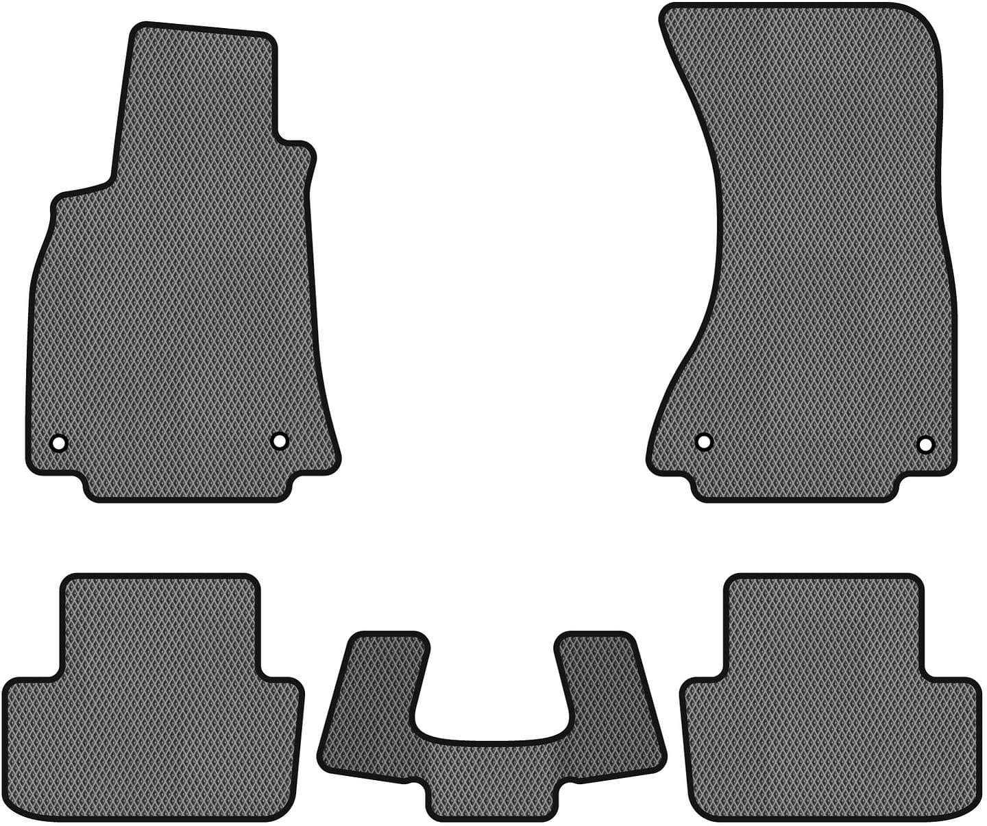 EVA коврики в салон авто EVAtech для A4 (B8) Restyling Audi 2011-2015 4 поколение Sedan USA (AU33567CB5AV4RGB)