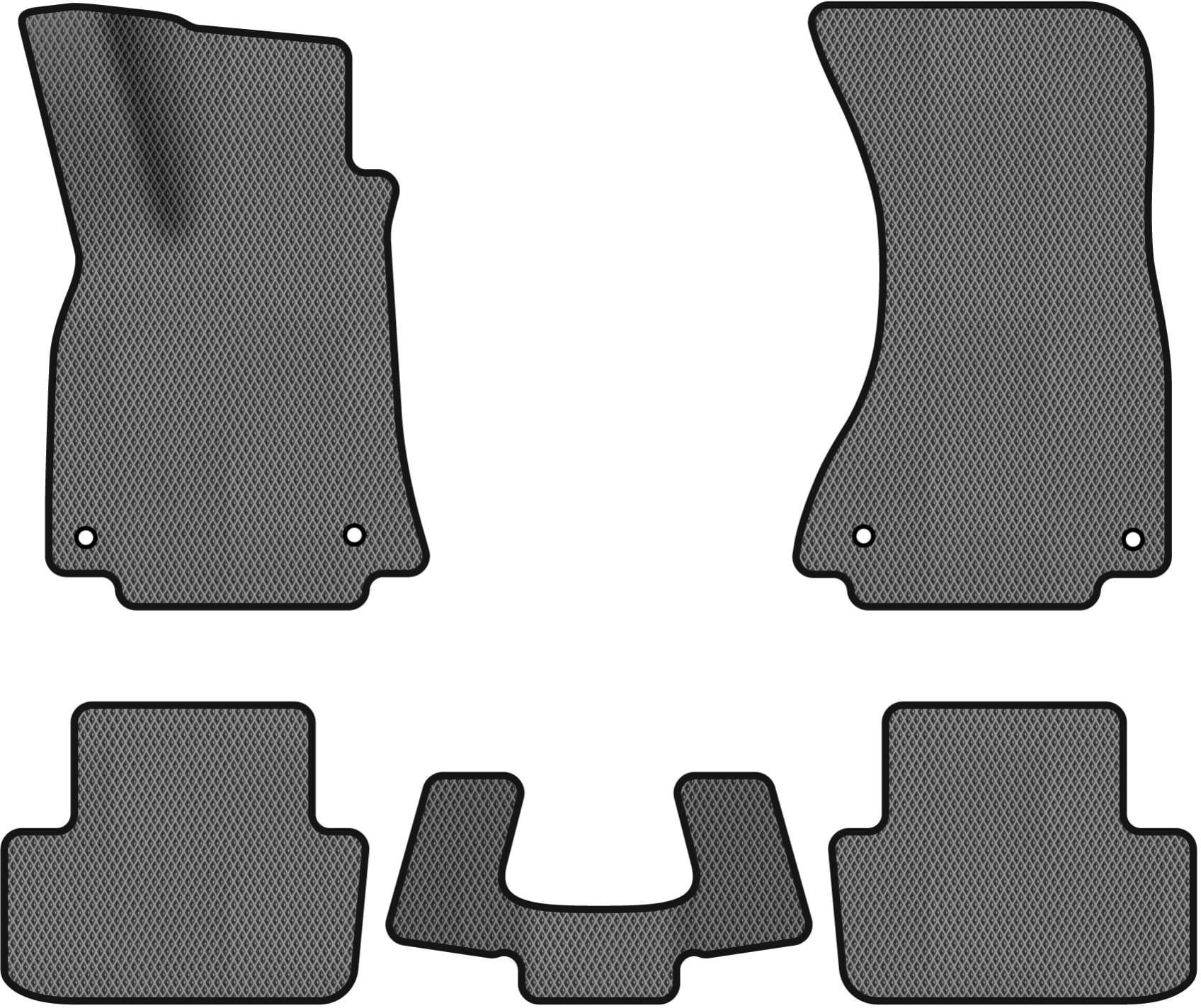 EVA коврики в салон авто EVAtech для A4 (B8) Restyling Audi 2011-2015 4 поколение Sedan USA (AU33567CD5AV4RGB)