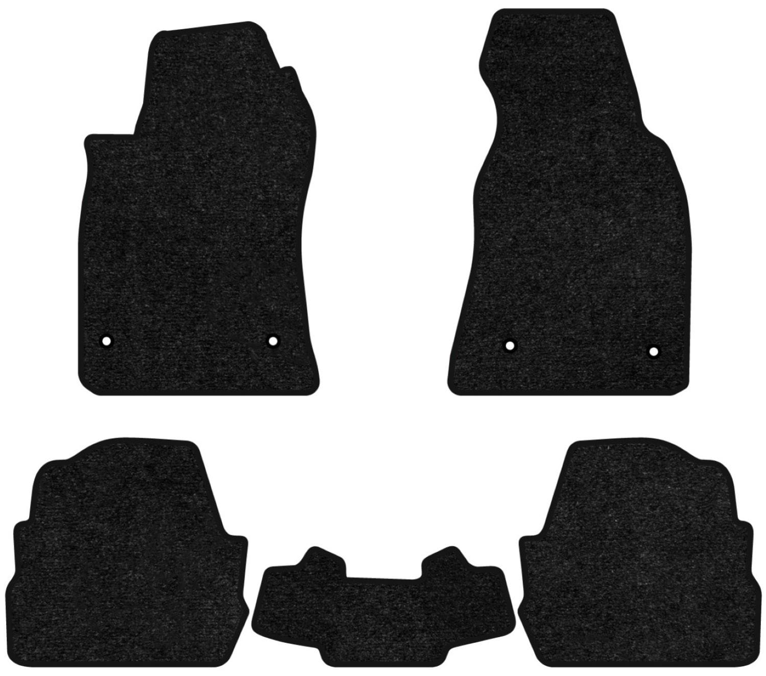 Коврики ворсовые в салон авто EVAtech Standard для Audi A6 (C5) 4WD Restyling 2001-2004 2 поколение Combi EU черный кант AU34128CGB5TL4VEB