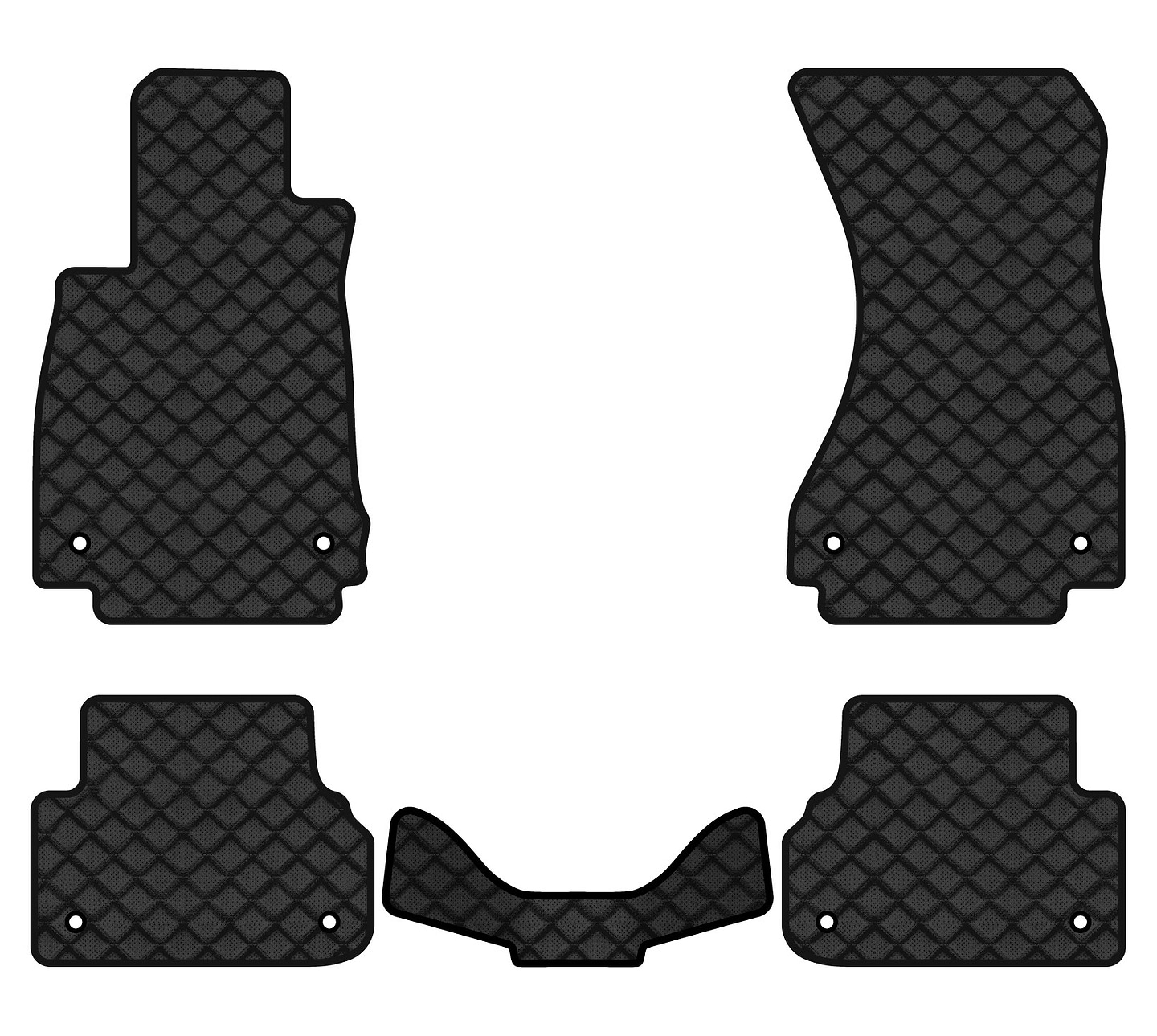 Килимки з екошкіри в салон авто EVAtech ECO для A4 (B9) Audi 2015 5 покоління Sedan EU AU348CB5AV8BBB