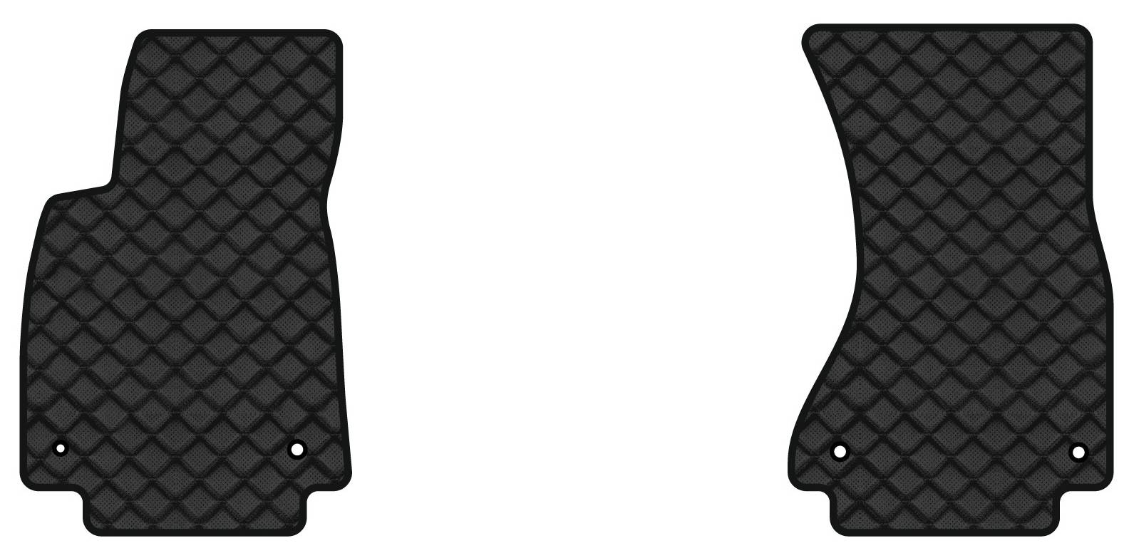 Коврики из экокожи в салон авто передние EVAtech ECO для A6 (C7) Audi 2011-2017 4 поколение Sedan EU AU35AB2AV4BBB