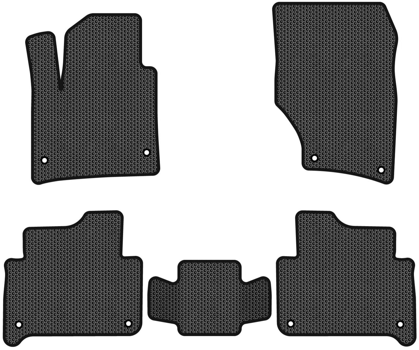 EVA коврики в салон авто EVAtech для Q7 (4L) 7 seats Audi 2005-2015 1 поколение SUV EU (AU38C5AV8SBB)