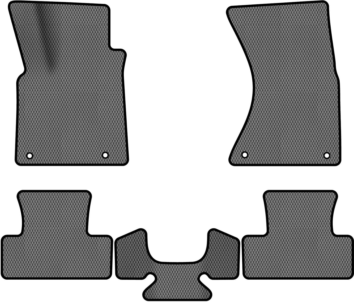 EVA коврики в салон авто EVAtech для Q5 (8R) Quattro Restyling Audi 2012-2017 1 поколение SUV USA (AU42898CD5AV4RGB)