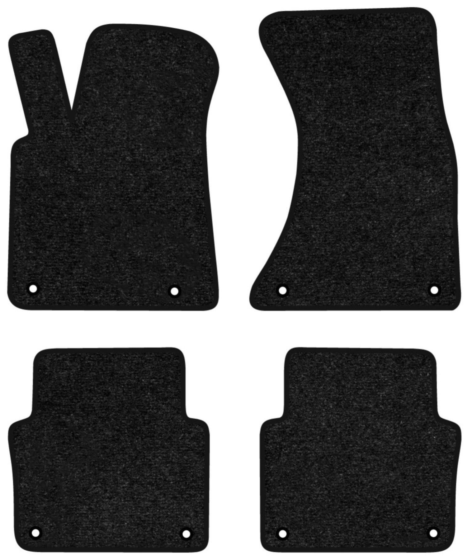 Коврики ворсовые в салон авто EVAtech Standard для Audi A8 (D3) FWD Short Base 2002-2009 2 поколение Sedan EU черный кант AU43044P4AV8VEB