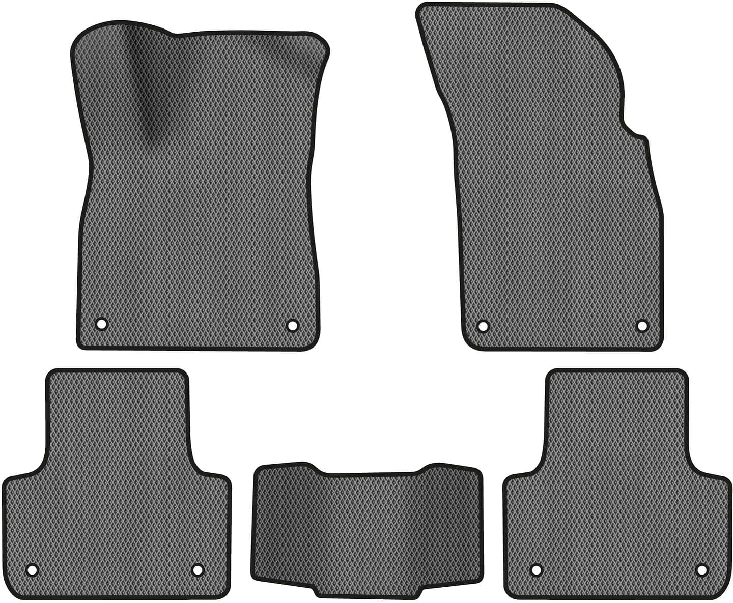 EVA коврики в салон авто EVAtech для Q7 (4M) 5 seats Audi 2015 2 поколение SUV USA (AU43765CE5AV8RGB)